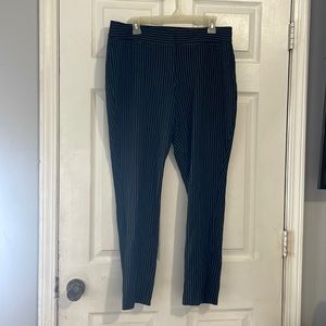 The limited black white pinstriped work career pants sz 12 straight leg trousers